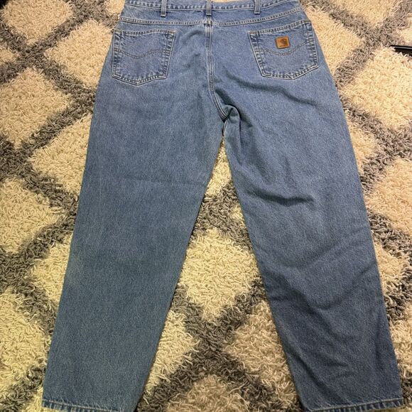 Carhartt Mens Denim Jeans RN #14806 SZ 40x30 Relaxed Straight Fit - Picture 6 of 7